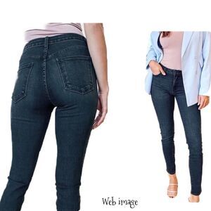 Just Black. Amira Ankle Zip Skinny Jeans sz 28